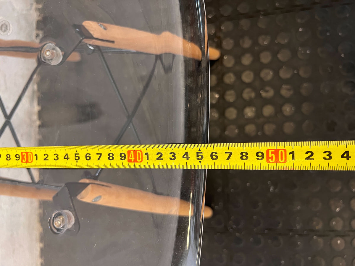 Modern Clear Polycarbonate Dining Chair with Wooden Legs