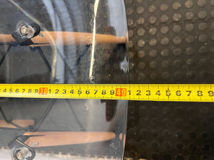 Modern Clear Polycarbonate Dining Chair with Wooden Legs