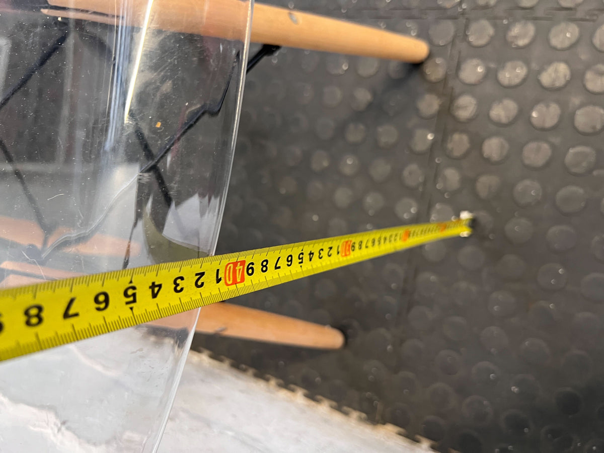 Modern Clear Polycarbonate Dining Chair with Wooden Legs