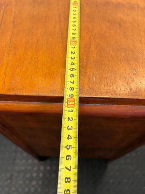 Elegant Vintage Wooden Sideboard with Ornate Hardware