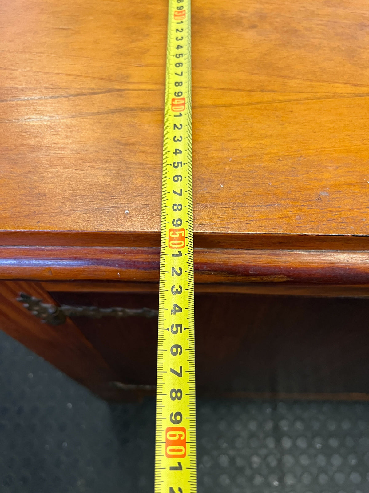 Elegant Vintage Wooden Sideboard with Ornate Hardware