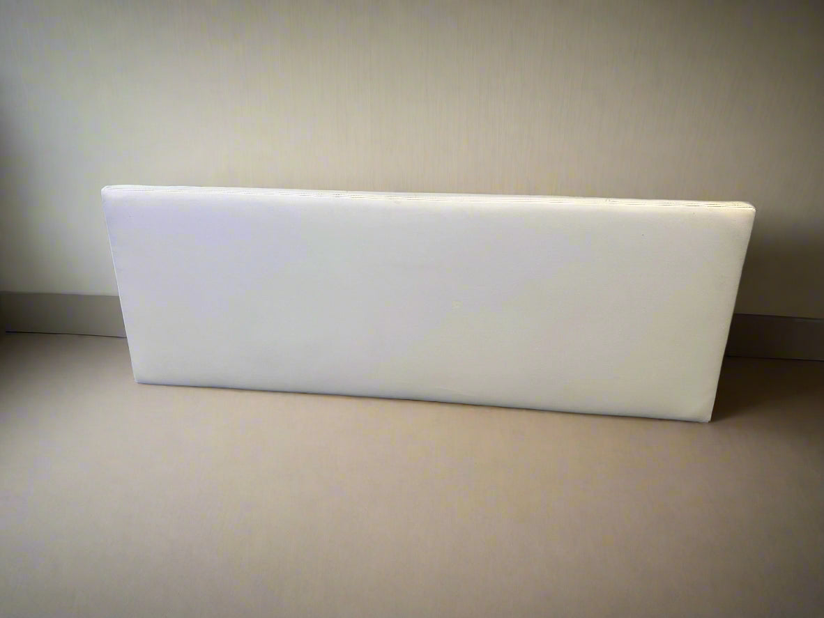 Elegant White King-Sized Headboard – Slight Wear