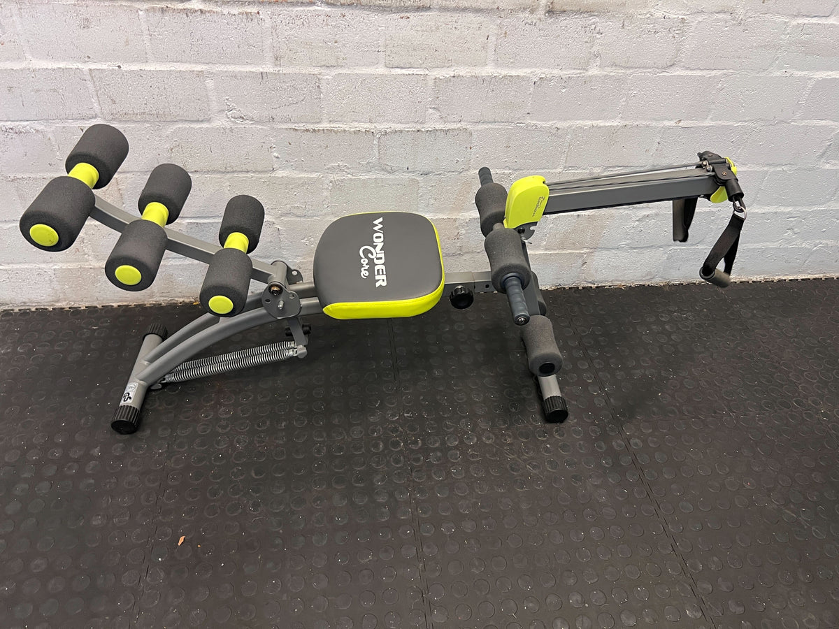 Wonder Core Abdominal Trainer – Grey and Lime Green – Like New**