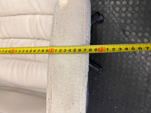 Pre-Loved white Executive High-Back Office Chair with Ribbed Design - 2ndhandwarehouse.com