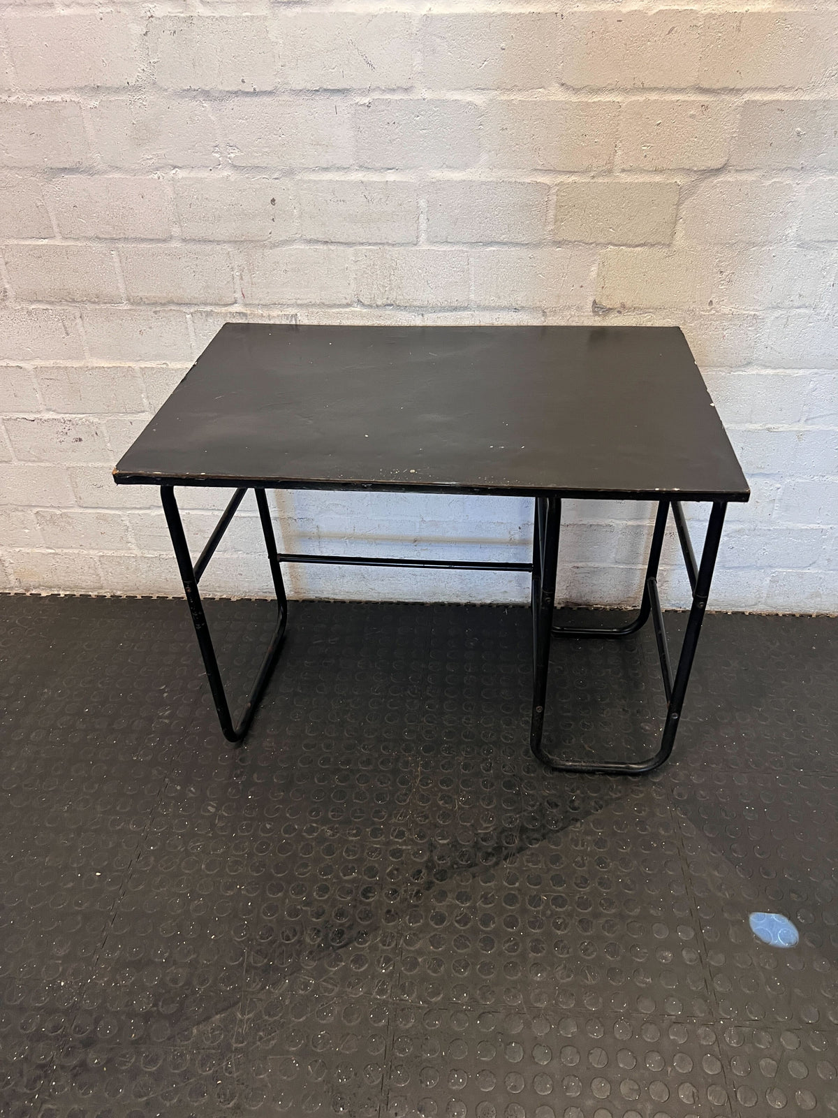 Industrial Black Metal Desk - 2ndhandwarehouse.com