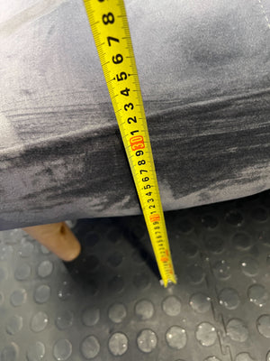 Modern Grey Velvet Sofa Bed with Wooden Legs – Slight Wear - REDUCED