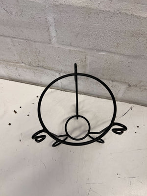 Elegant Black Metal Decorative Stand - Plant Holder / Candle Display - 2ndhandwarehouse.com