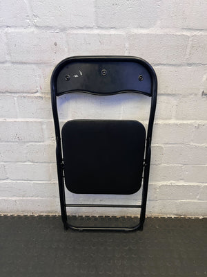 Stylish Black Folding Chair – Durable Metal & Comfortable Design