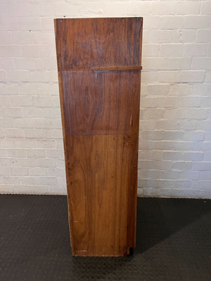 Rustic Wooden 5-Tier Bookcase Storage Shelf with some damage - 2ndhandwarehouse.com