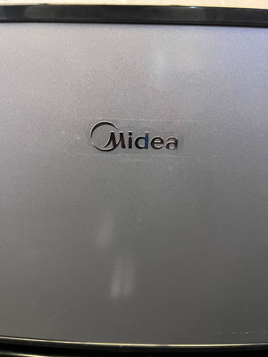 Compact Gray Midea Fridge with Minor Scratches - Perfect for Small Spaces - REDUCED