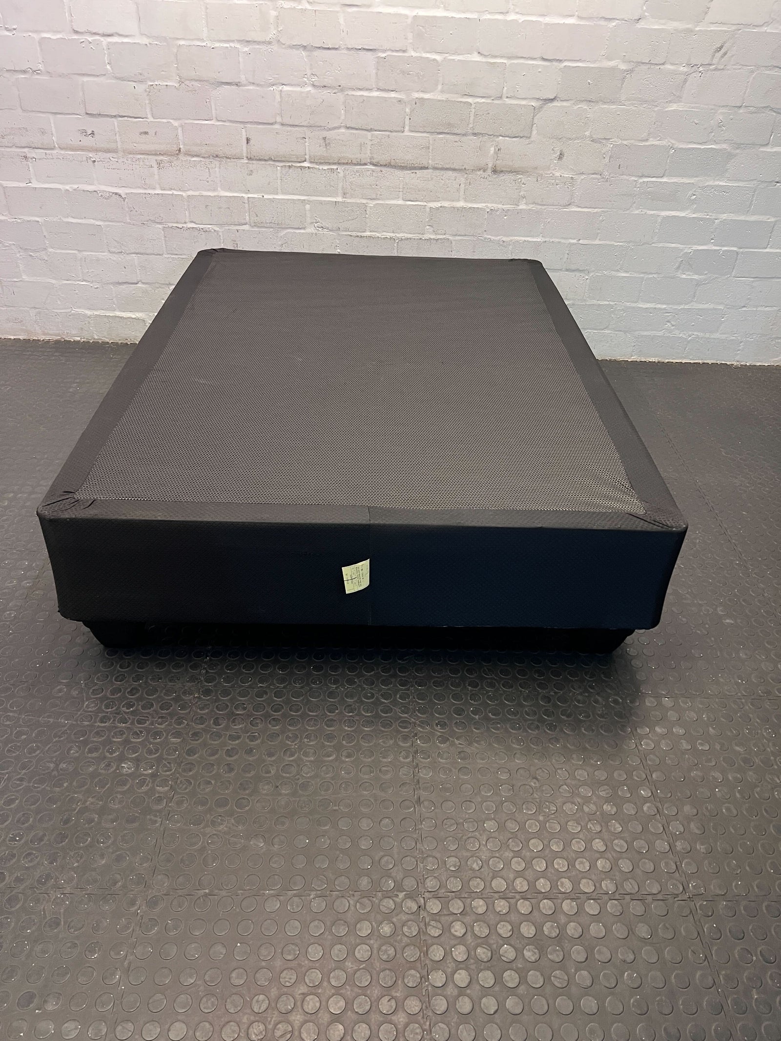 Stylish Black Fabric Double Base Bed Frame – Modern Design, Great Condition - REDUCED