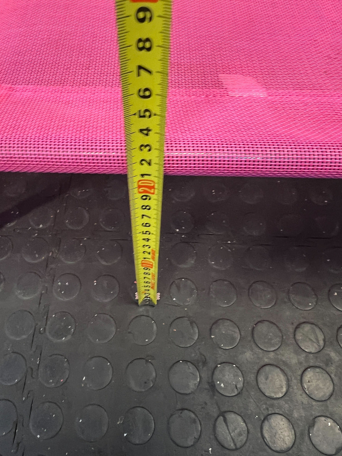 Vibrant Pink Portable Folding Lounge Chair with Minor Wear