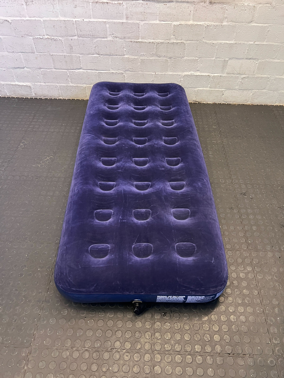 Cozy Purple Inflatable Air Mattress with Minor Wear