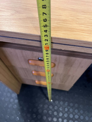 Compact Mid-Century Style Desk with Storage