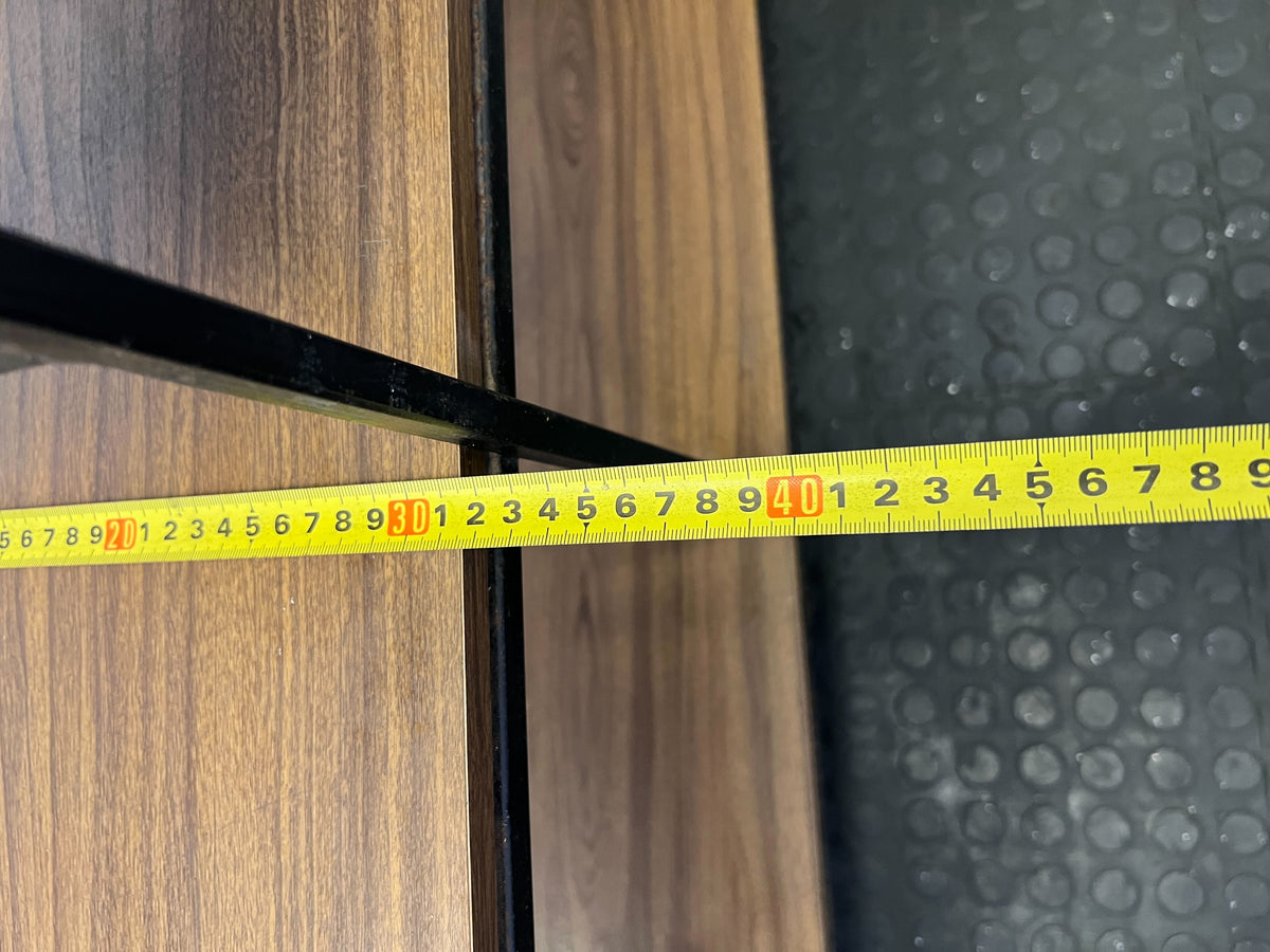 Industrial Chic Staggered Multi-Tier Shelving Unit