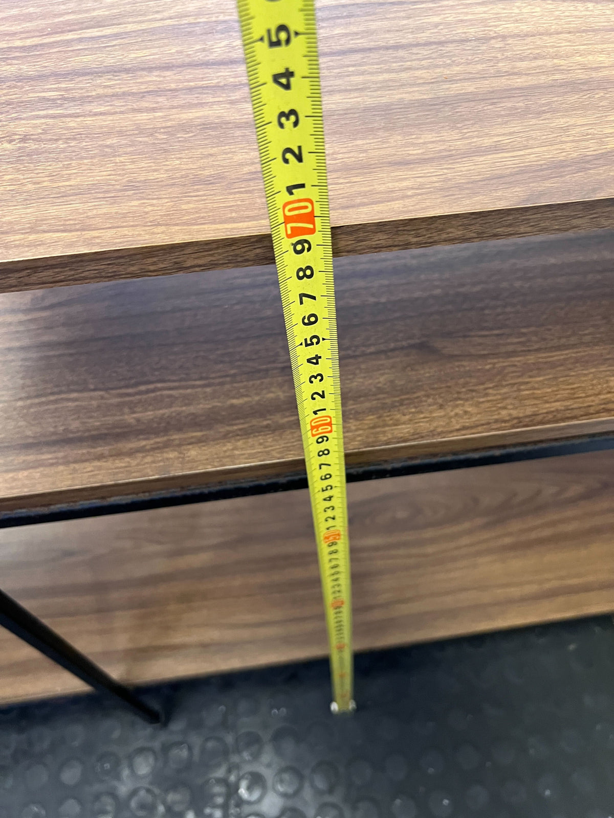 Industrial Chic Staggered Multi-Tier Shelving Unit