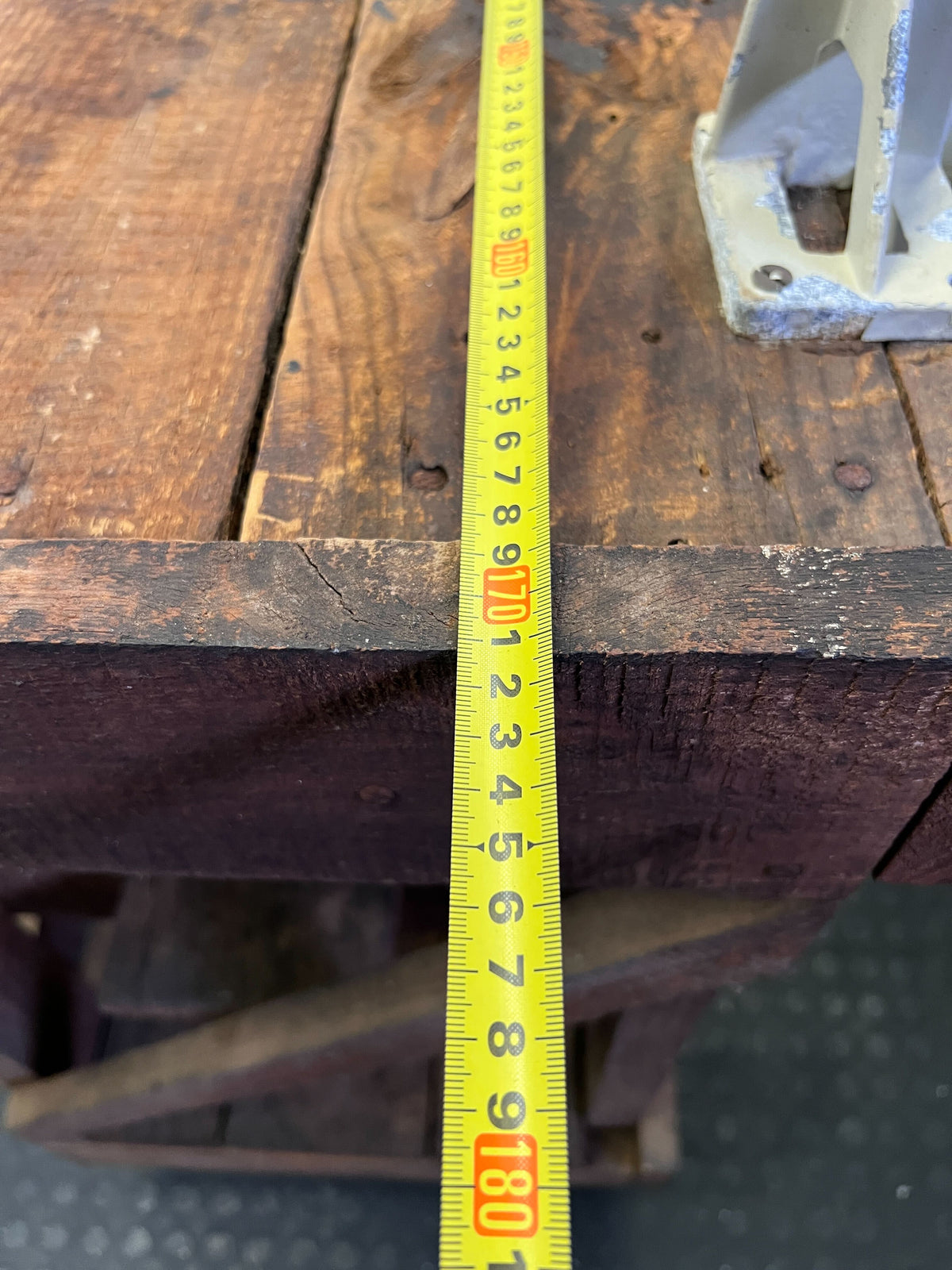 Rustic Industrial Wood Workbench with Vice & Storage