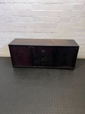 Stylish Dark Wood TV Unit with Ample Storage