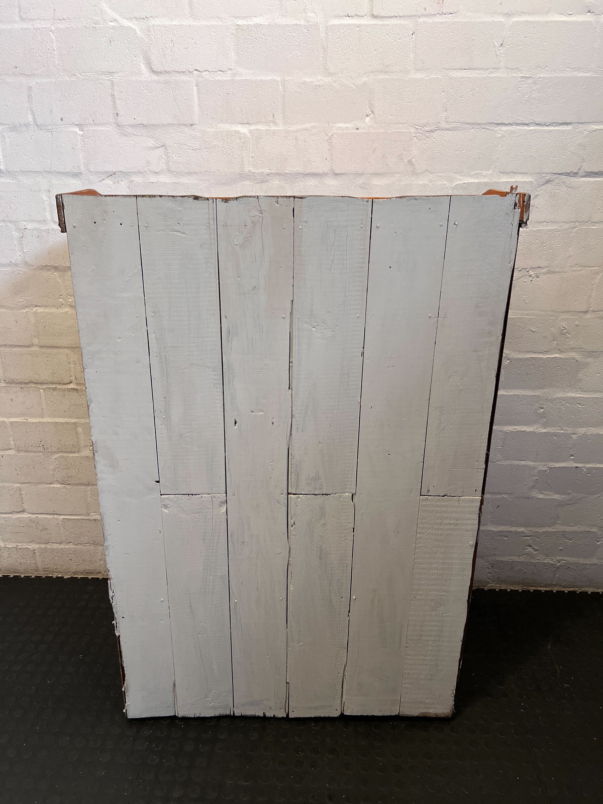 Missing the bottom base-Rustic Pine Storage Cabinet with Drawers | Vintage Wood Cupboard