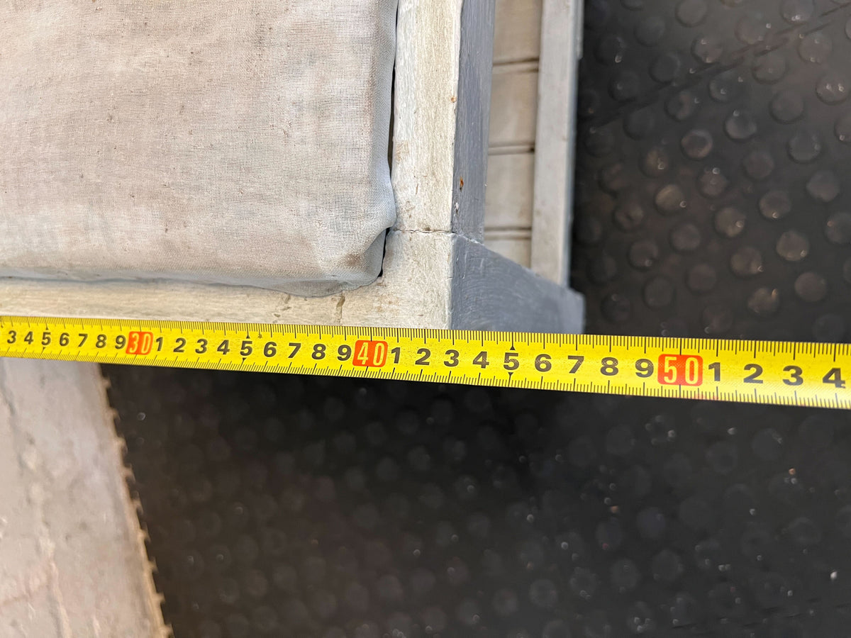 Rustic Shabby Chic Wooden Accent Chair with Shelf