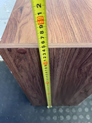 Versatile Wood-Grain Storage Cabinet with Door