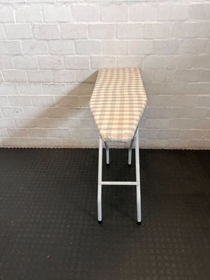 Foldable Gingham Ironing Board - Classic & Compact Laundry Essential
