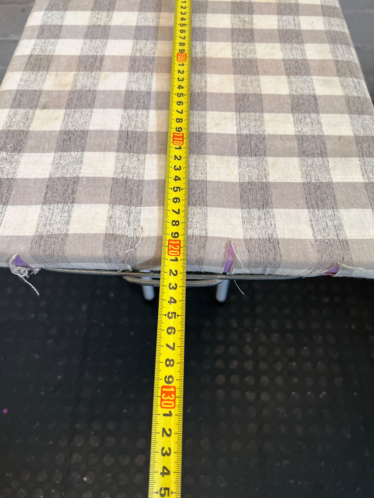 Foldable Gingham Ironing Board - Classic & Compact Laundry Essential