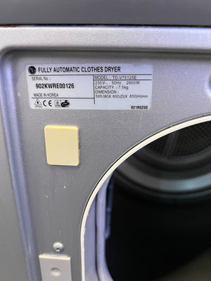 LG ClothesCare 7.5kg Tumble Dryer - Starts Immediately upon plugging In and stops only when Unplugged - REDUCED