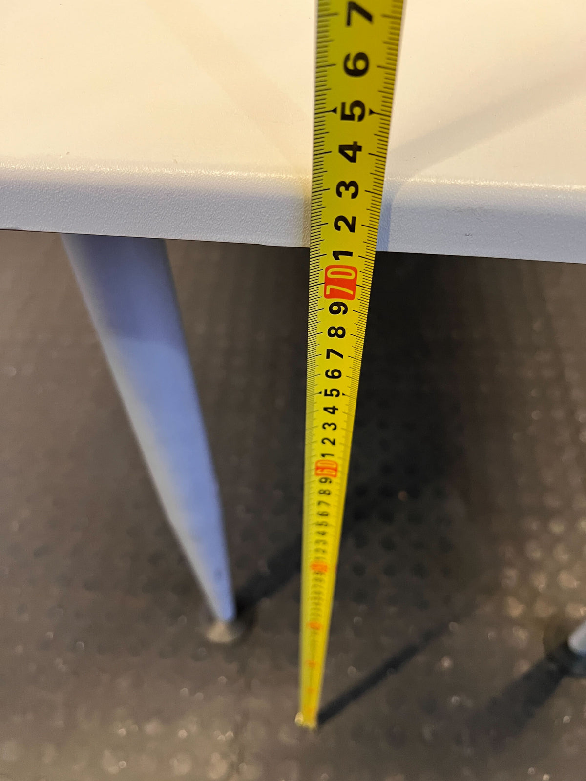 Modern Grey Office Desk with Drawer - Minor Wear - REDUCED