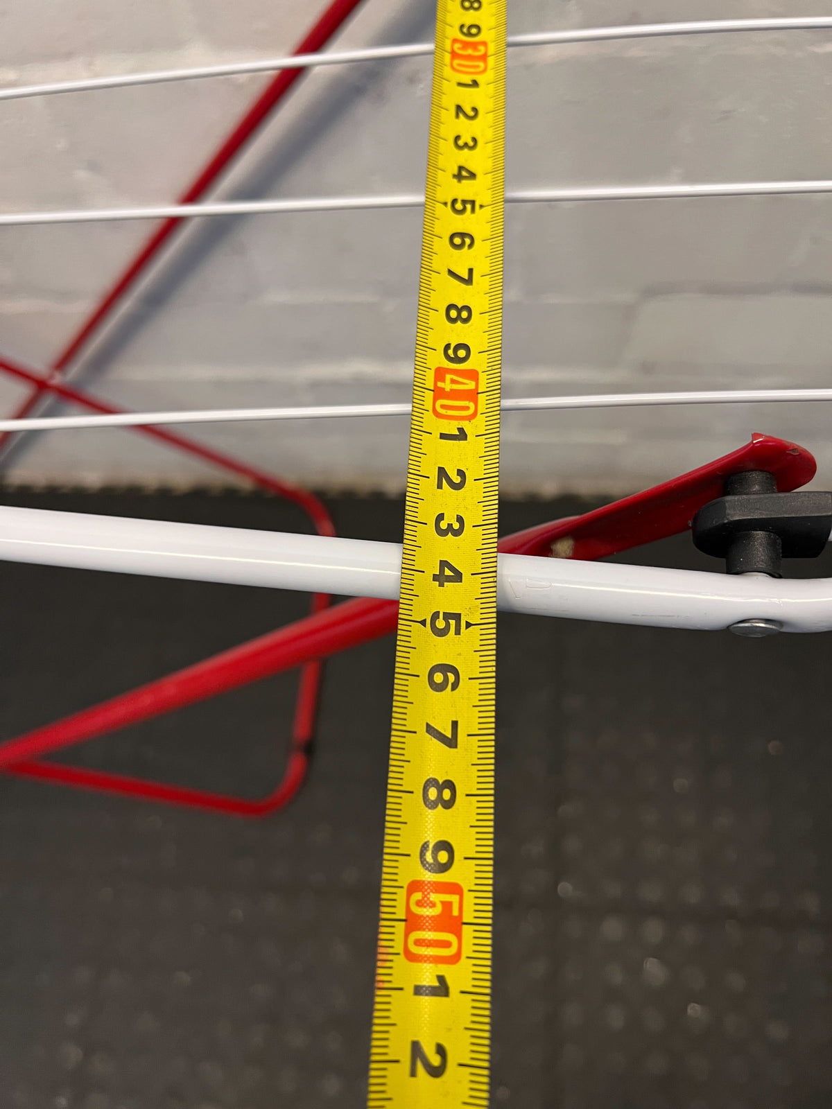 Compact Red & White Folding Drying Rack – Gently Used