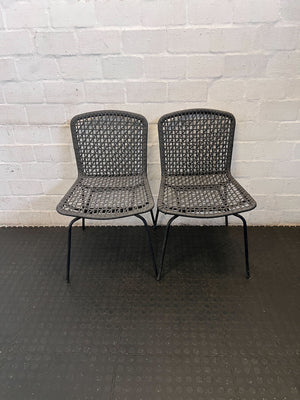 Stylish Grey Woven Indoor/Outdoor Chair