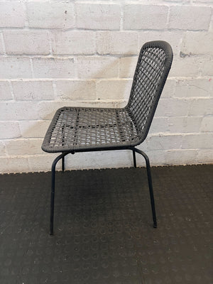 Stylish Grey Woven Indoor/Outdoor Chair