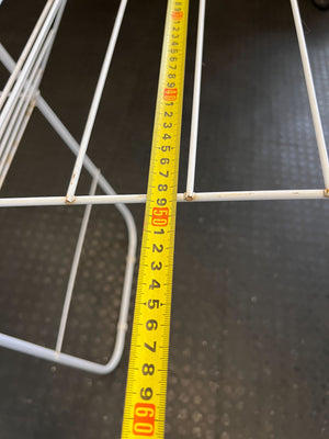 Space-Saving White Collapsible Laundry Drying Rack