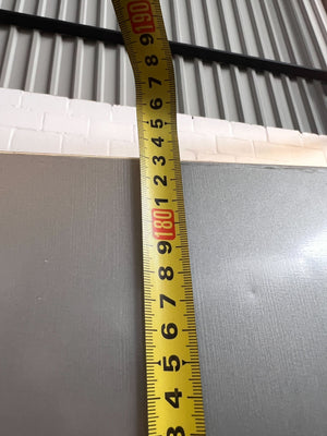 Sleek Silver Double Door Fridge Freezer - Faulty Freezer. Some rusting on the bottom