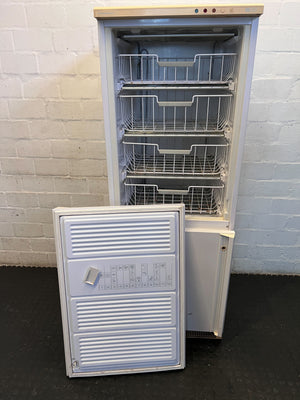 White Freezer Only - Essential Kitchen Appliance - Brocken the top door hinge