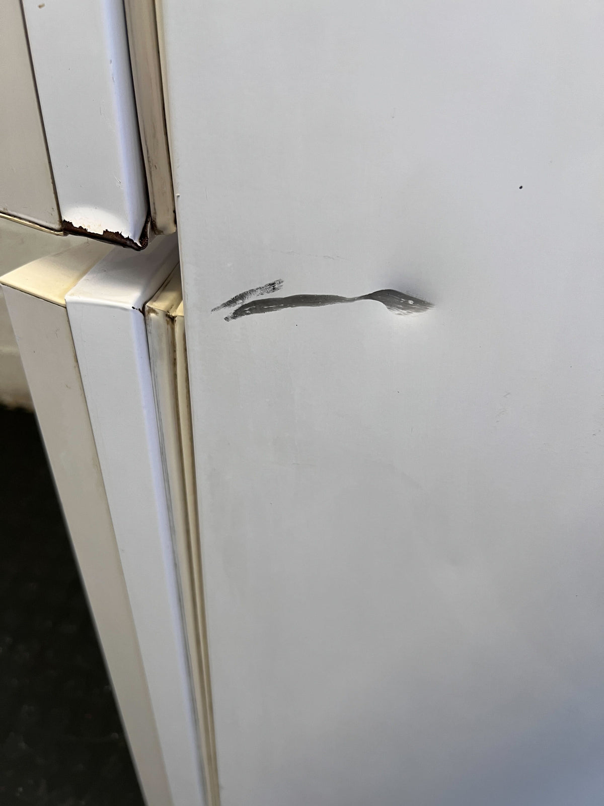 White Freezer Only - Essential Kitchen Appliance - Brocken the top door hinge