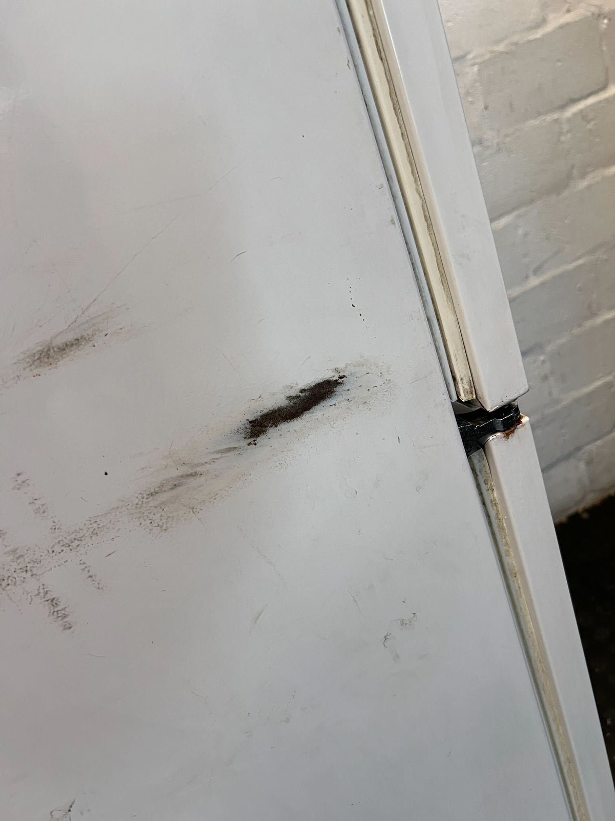 White Freezer Only - Essential Kitchen Appliance - Brocken the top door hinge