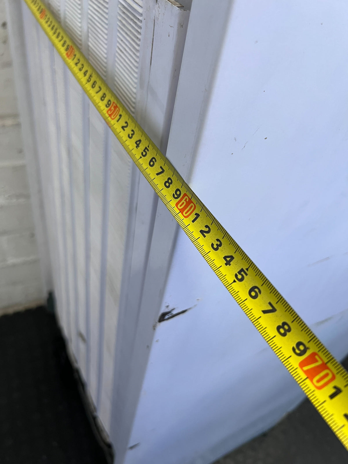 White Freezer Only - Essential Kitchen Appliance - Brocken the top door hinge