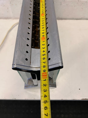 Stylish Silver Glass Electric Toaster with Minor Scratches