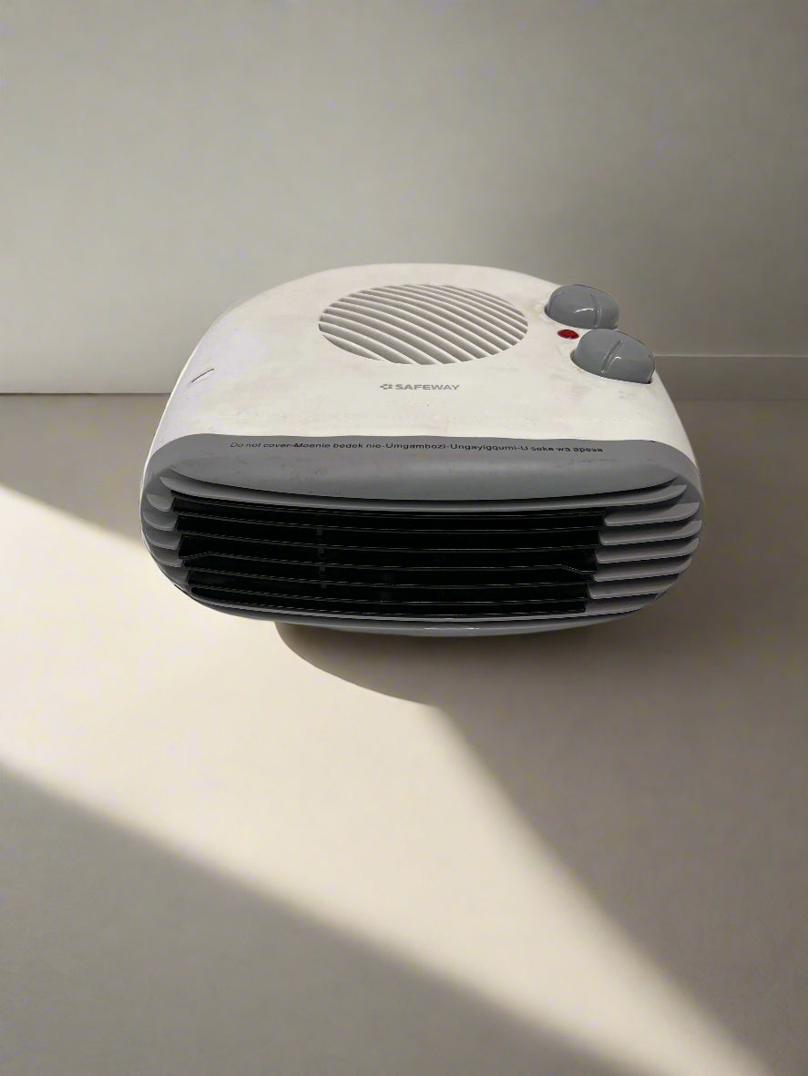 Compact Safeway White Electric Heater with Minor Scratches