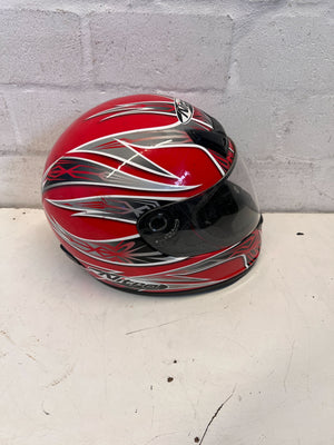 Nitro Racing Motorcycle Helmet - Red & Black Full-Face
