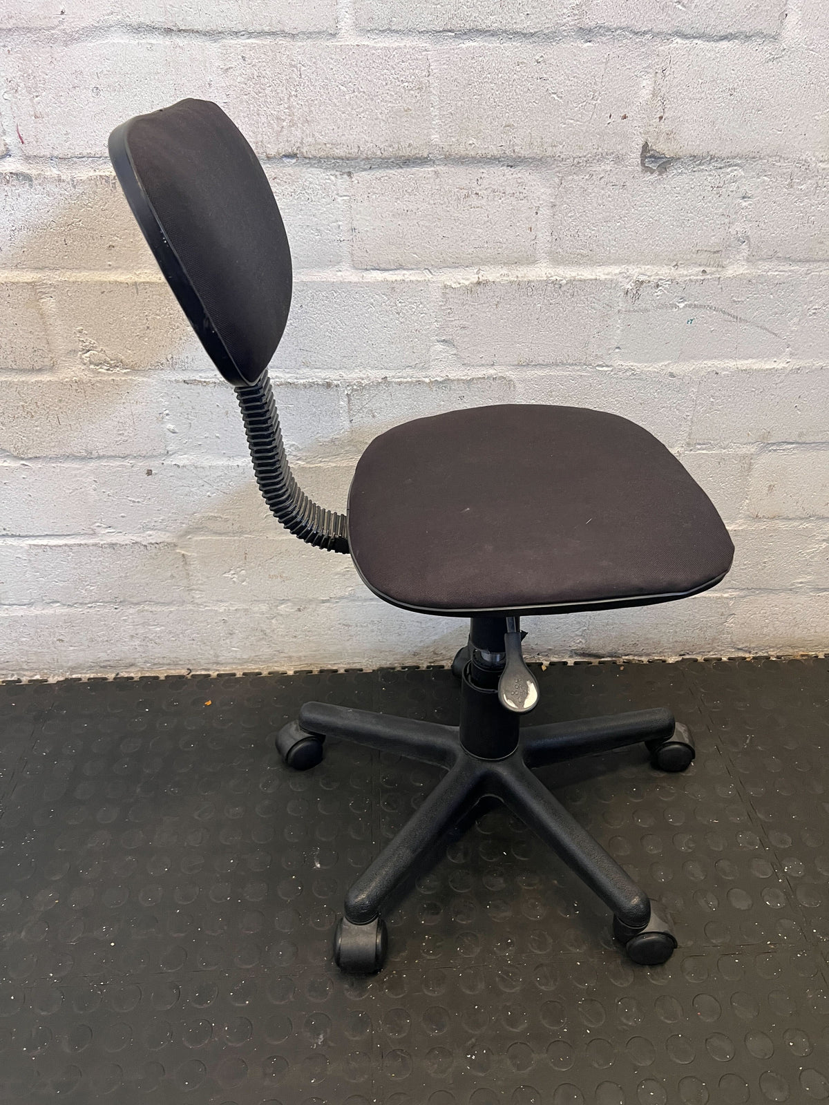 Compact Black Adjustable Swivel Office Chair