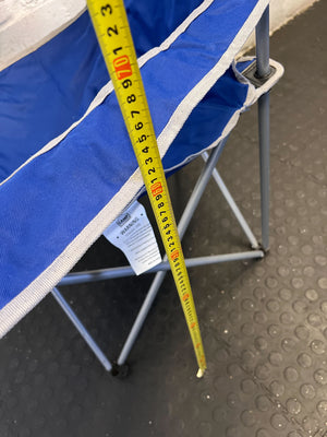 Comfortable Campmaster Folding Chair - Blue with Minor Wear