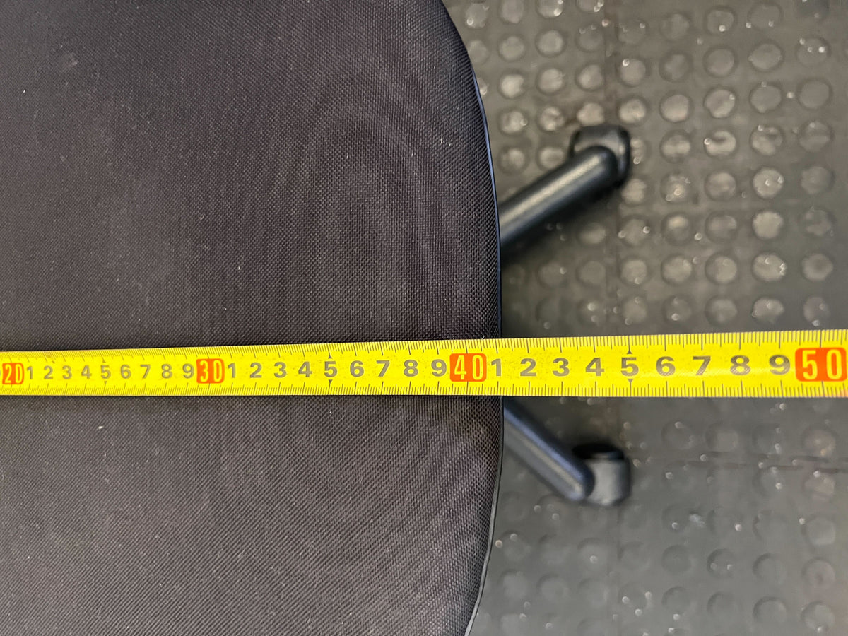 Compact Black Adjustable Swivel Office Chair