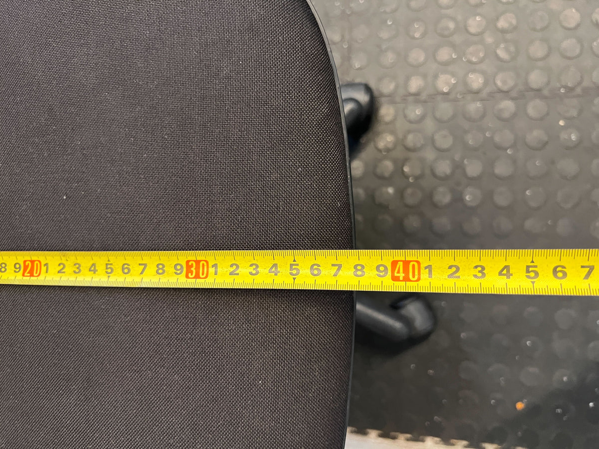 Compact Black Adjustable Swivel Office Chair