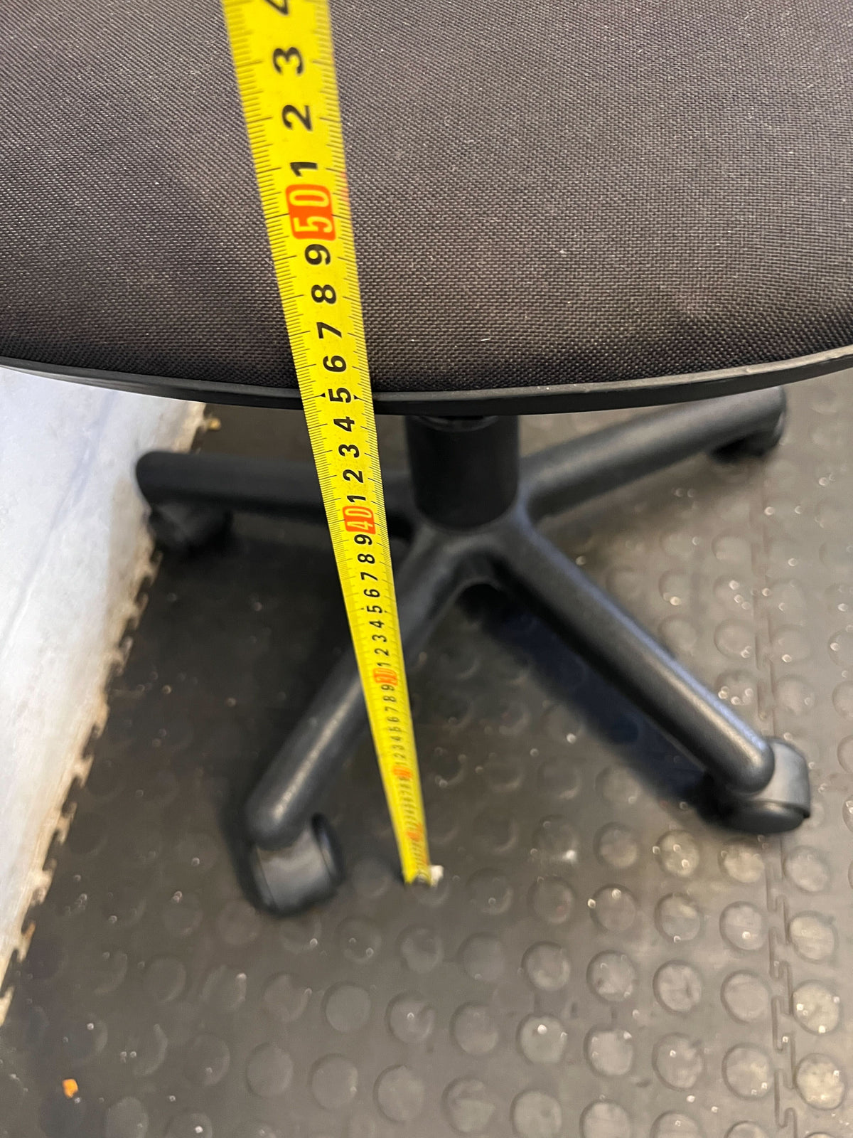 Compact Black Adjustable Swivel Office Chair