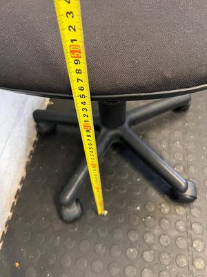 Compact Black Adjustable Swivel Office Chair