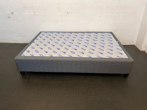 Comfortable Gray Fabric Double Bed Frame - Minor Wear