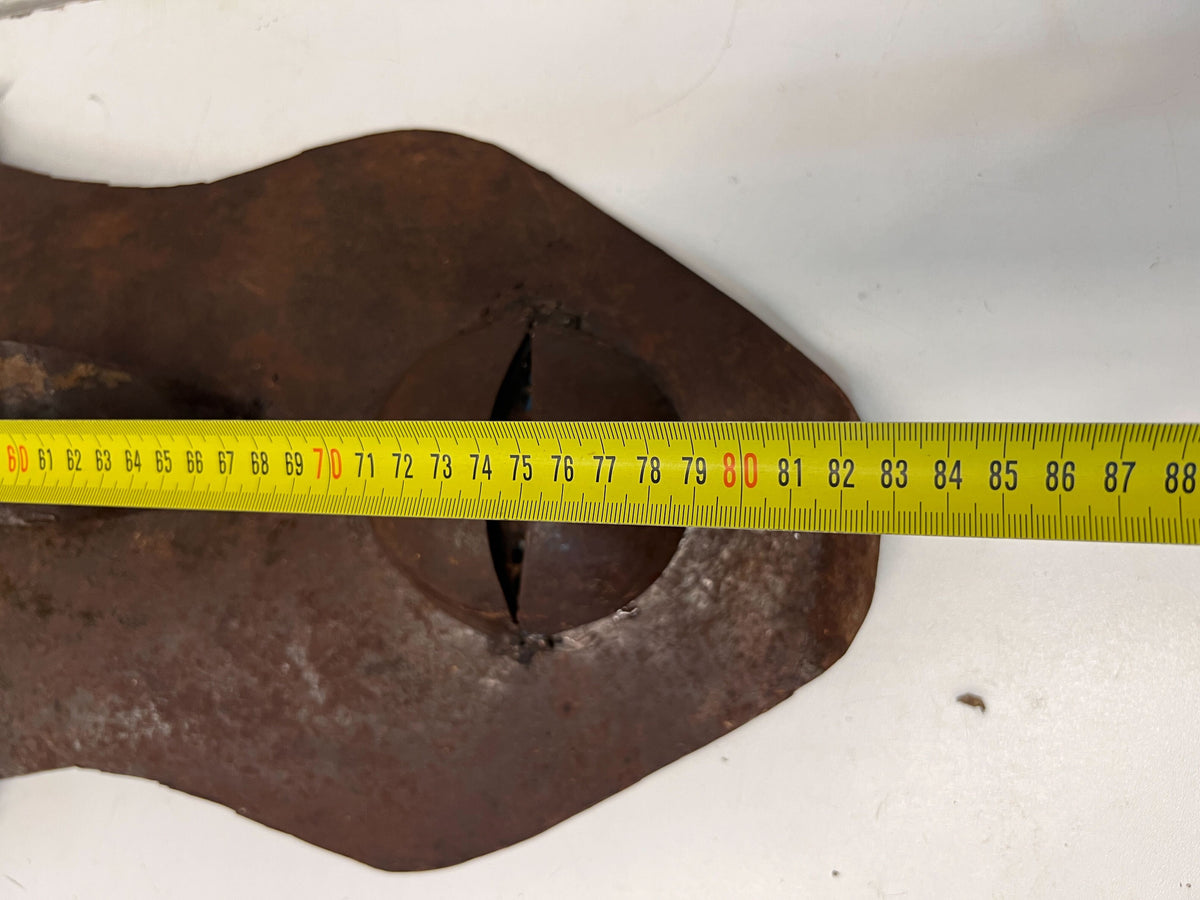 Unique Handcrafted Decorative Metal African Mask – Vintage Charm