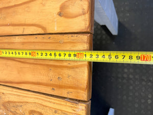 Versatile Rustic Wood Top Table with Painted Base